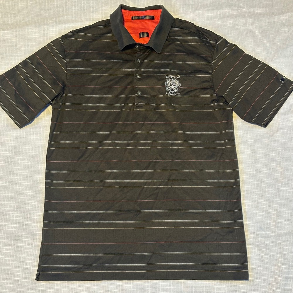 Tiger Woods Collection Golf‎ Polo Nike Preppy Shirt Mens Size Medium Striped